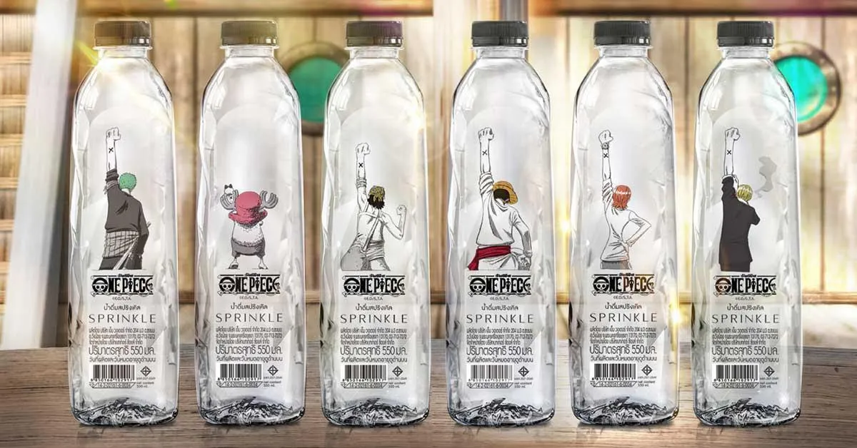 วิ่งไปซื้อด่วน น้ำดื่มสปริงเคิลโผล่แคมเปญพิเศษ Sprinkle x One Piece ลายลิมิเตด