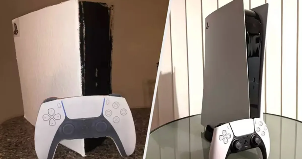 งงจัดๆ!? มือดีทำ PlayStation 5 จากกระดาษแข็ง ก่อนขายไป 12,000 บาท!