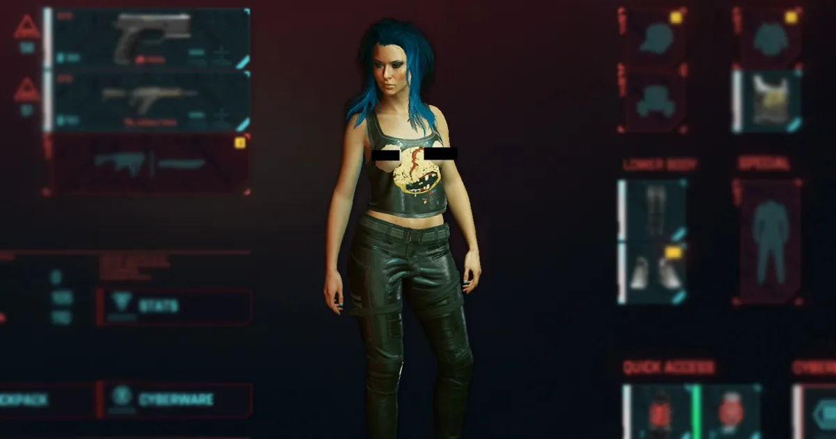 อล่างฉ่าง !! Cyberpunk 2077 เมื่อผู้เล่นเจอ Bug หน้าอกทะลุเสื้อ และ ไส้อั่ว ทะลุกางเกง