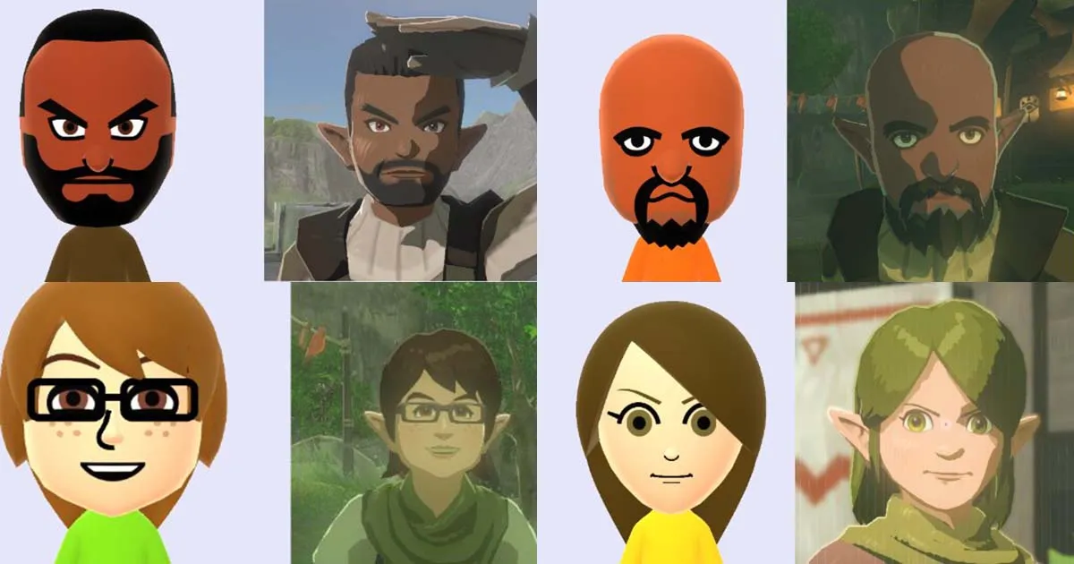 ความลับเผย! เกม Zelda ภาคล่าสุดน่าจะใช้ Mii ในการสร้างโมเดลใบหน้าของ NPC