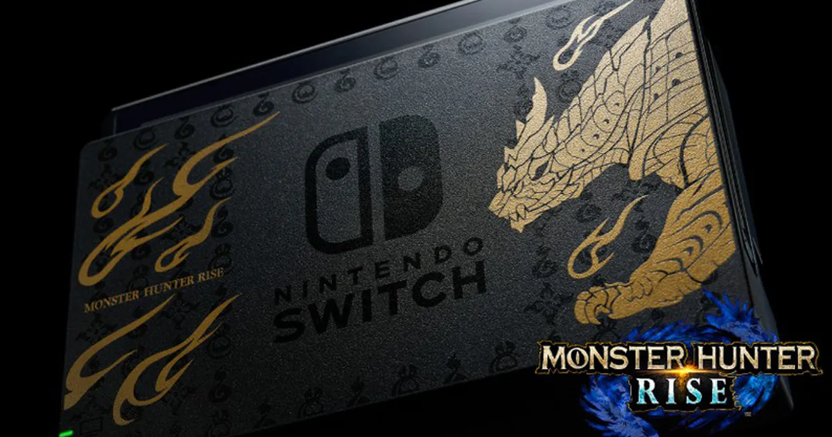 Nintendo Switch เตรียมออกโมเดล เครื่องพิเศษ ลาย Monster Hunter Rise