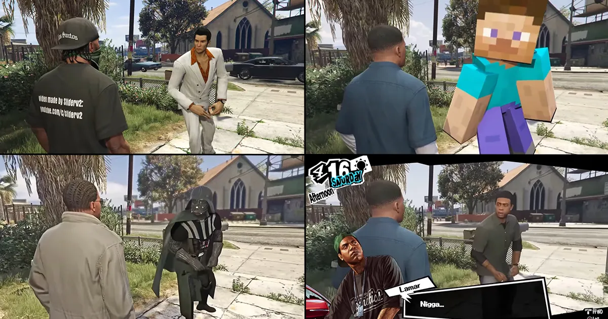 Grand Theft Auto V เมื่อฉาก Lamar ด่า Franklin กลายเป็นมีมในรูปแบบต่างๆ