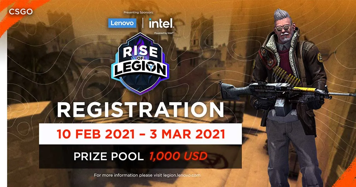 เปิดรับสมัครแข่งขันเกม CS:GO และ Valorant ในรายการ RISE OF LEGION และ LEGION OF VALKYRIES