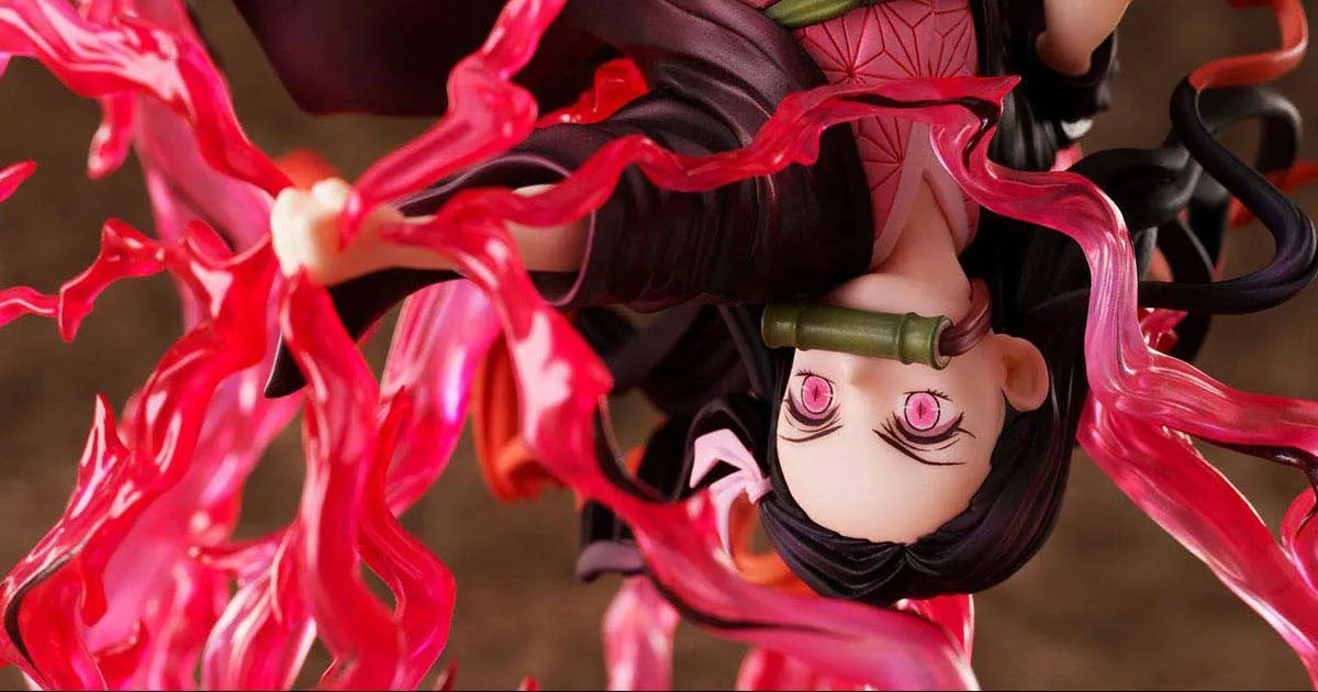 ฟิกเกอร์ Kamado Nezuko ในท่าระเบิดโลหิตสุดอลังการจาก Kimetsu no Yaiba