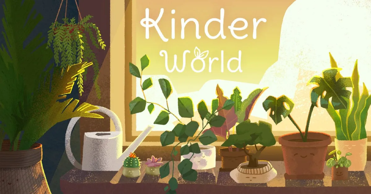 เตรียมพร้อมมาปลูกต้นไม้พักผ่อนเยียวยาใจบนมือถือกันใน เกม Kinder World!