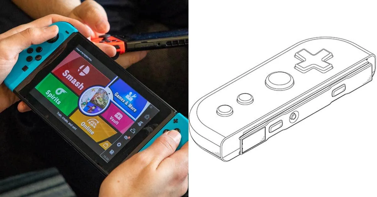 ปู่นินซุ่มจดสิทธิบัตร Joy-Con ดีไซน์ใหม่ คาดเป็นจอยของ Nintendo Switch Pro