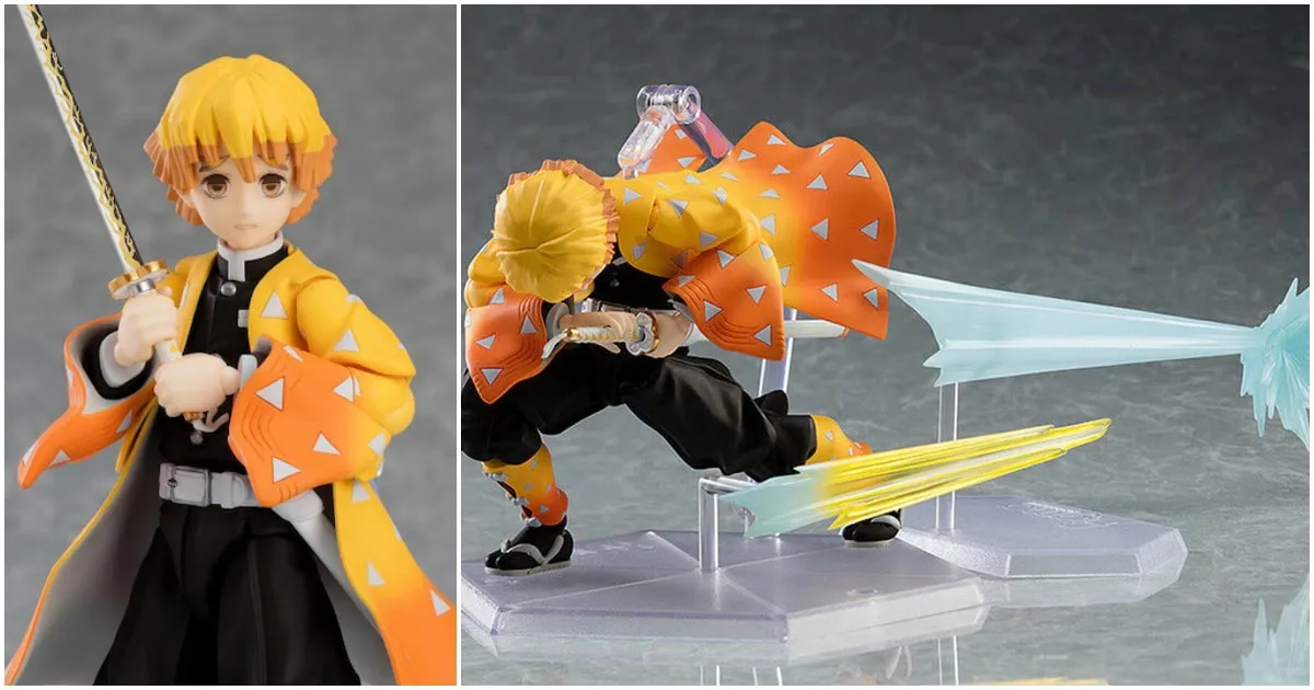 figma Zenitsu จาก Kimetsu no Yaiba พร้อมแบบ DX แถมพาร์ตเอฟเฟกต์สุดเท่