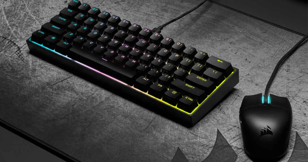 CORSAIR เปิดตัวคีย์บอร์ดเกมมิ่งแมคคานิคอล K65 RGB MINI 60%