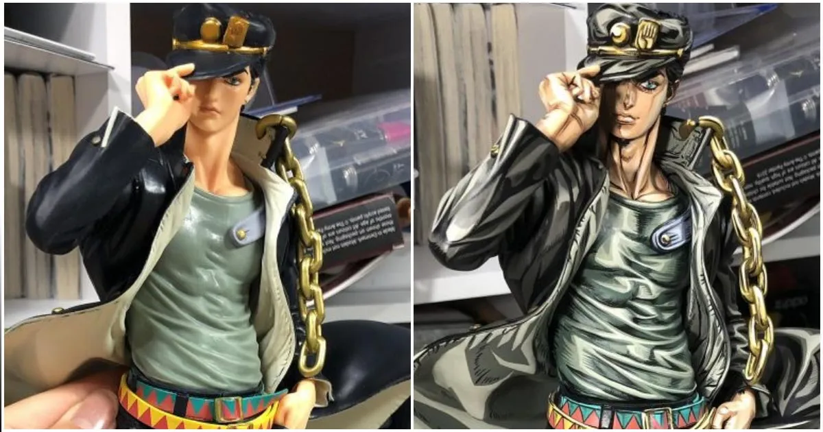 ชมการรีเพนต์สีฟิกเกอร์ Kujo Jotaro จาก JoJo ให้กลายเป็นสีสไตล์ 2D สุดจ๊าบ