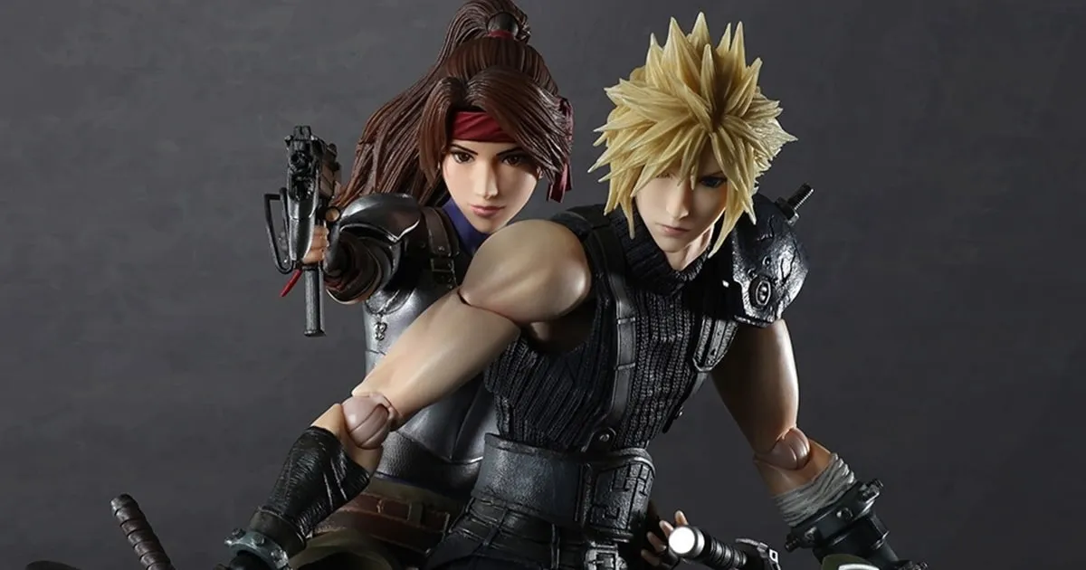 Play Arts Kai เซ็ต Cloud และ Jessie ตอนแว้นมอเตอร์ไซค์จาก Final Fantasy 7 Remake