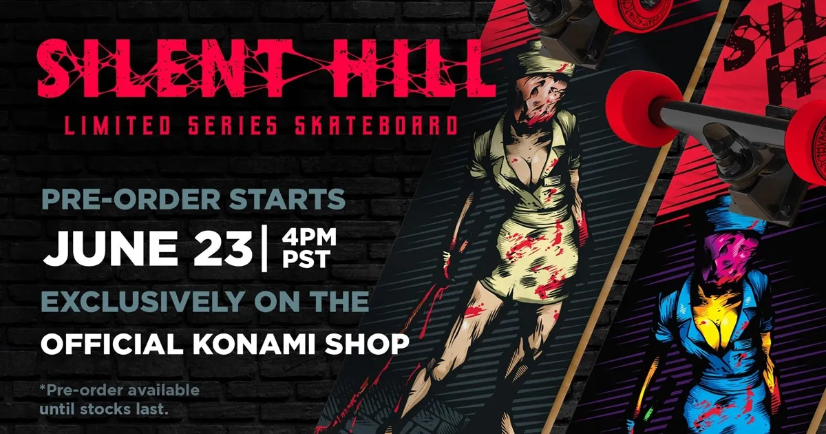 Konami Shop เผยรูปใหม่ของ Silent Hill สุดท้ายกลายเป็นขายสเก็ตบอร์ด!!
