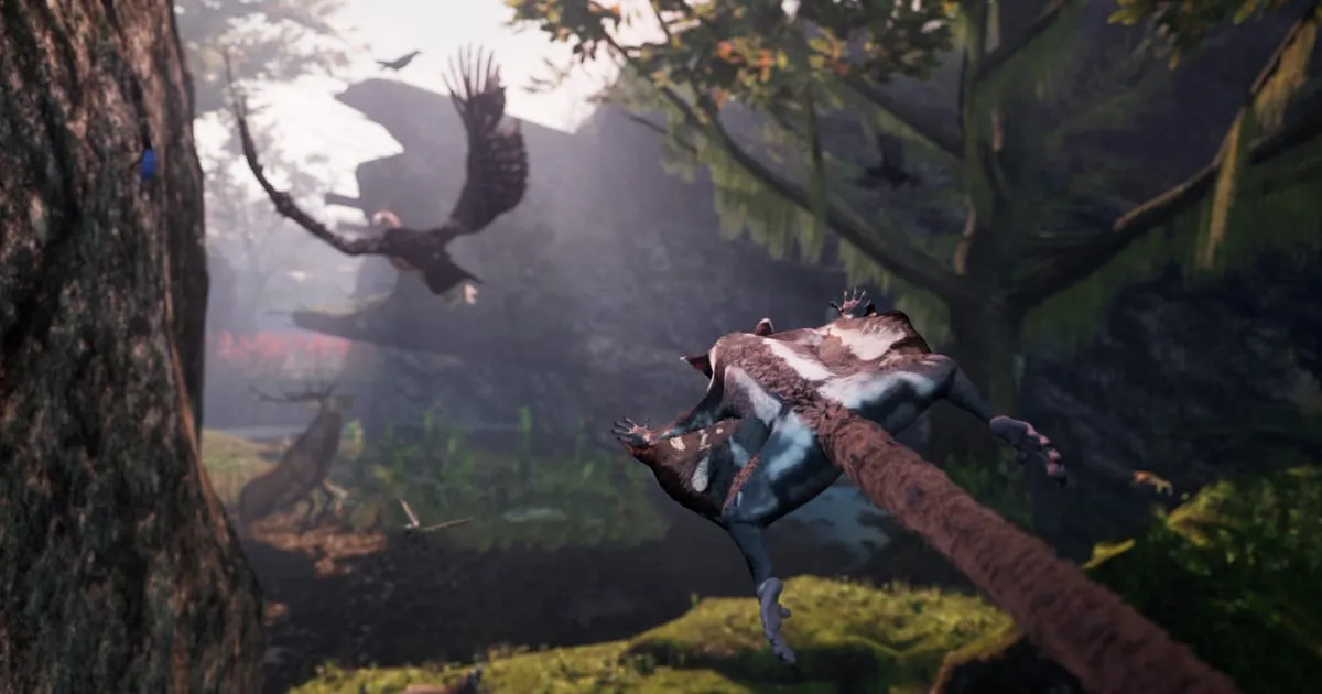 เล่นเป็นกระรอกบินเอาชีวิตรอดในป่าใหญ่ AWAY: The Survival Series