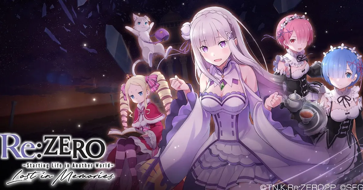 Re:ZERO Lost in Memories ประกาศเตรียมพร้อมเปิดให้บริการ 26 สิงหาคมนี้!