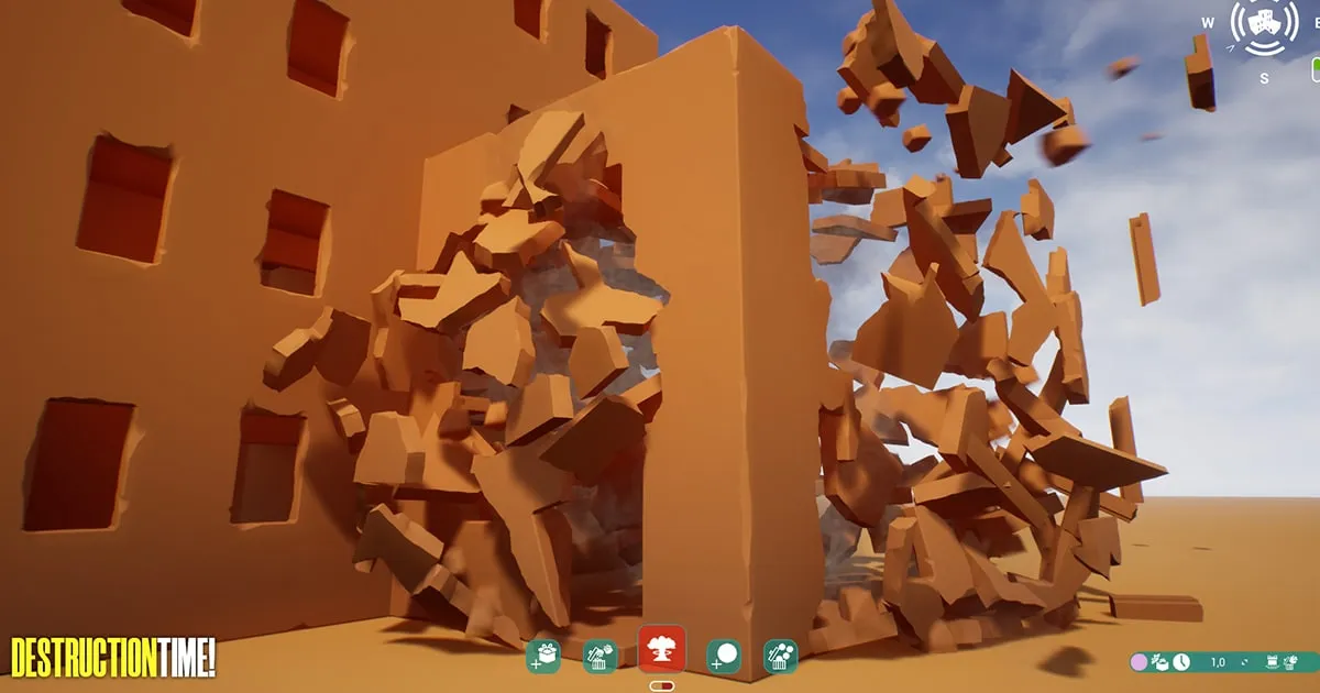 Destruction Time! เกมจำลองการทำลายล้างสิ่งปลูกสร้างวางจำหน่ายบน Steam แล้ว
