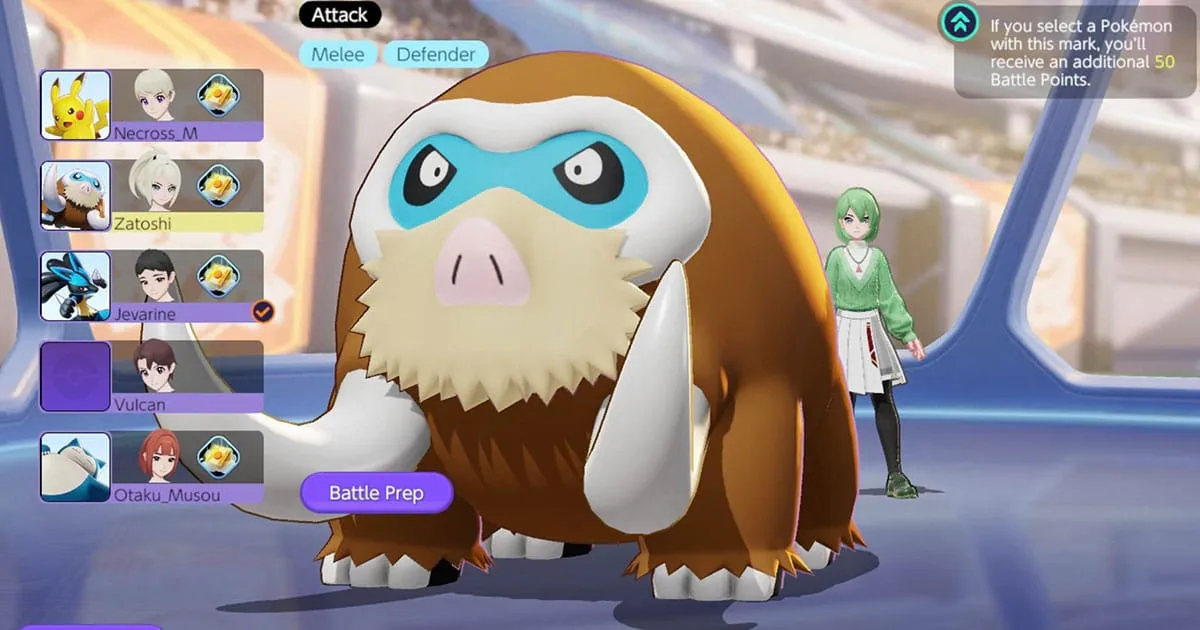 Pokemon UNITE รีวิว Mamoswine แมมมอธสุดถึก CC จัดเต็ม
