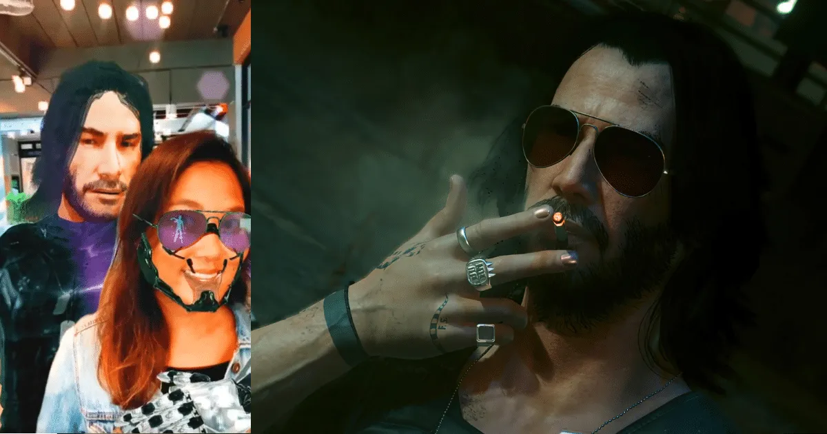 สุดเจ๋ง! เมื่อแฟน Cyberpunk 2077 ปล่อยฟิลเตอร์ Johnny Silverhand บน Instagram