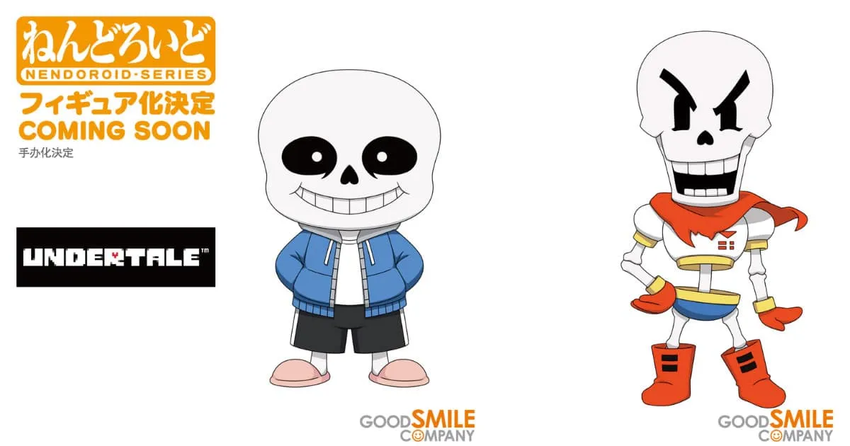 Good Smile เตรียมออก Nendoroid สองพี่น้อง Sans และ Papyrus จาก Undertale