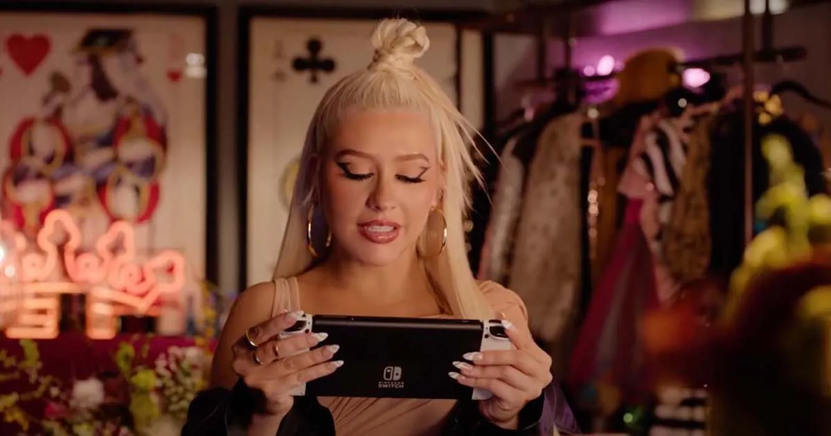 Christina Aguilera รับบทพรีเซนเตอร์โฆษณา Nintendo Switch ชุดล่าสุดกับลูก ๆ