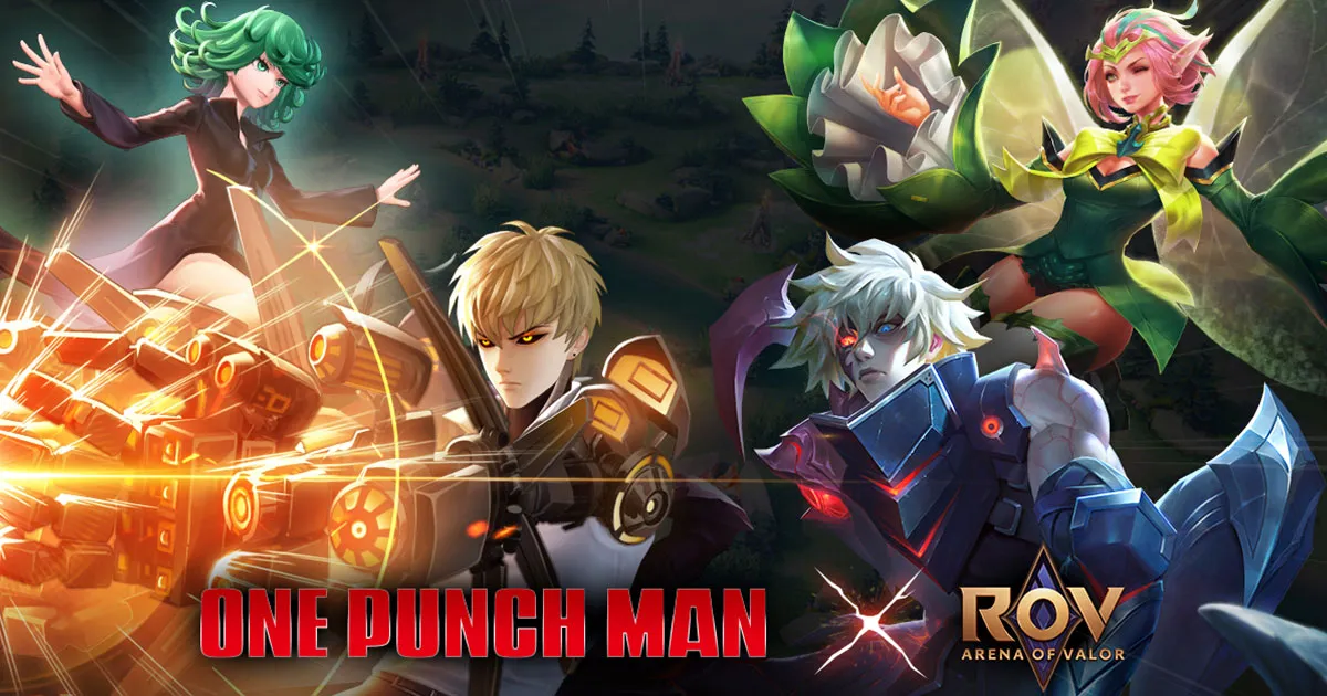 Garena RoV x One-Punch Man แจกสกิน Raz: Saitama Cosplay ฟรี พร้อมยกตัวละครดังเสริมทัพ