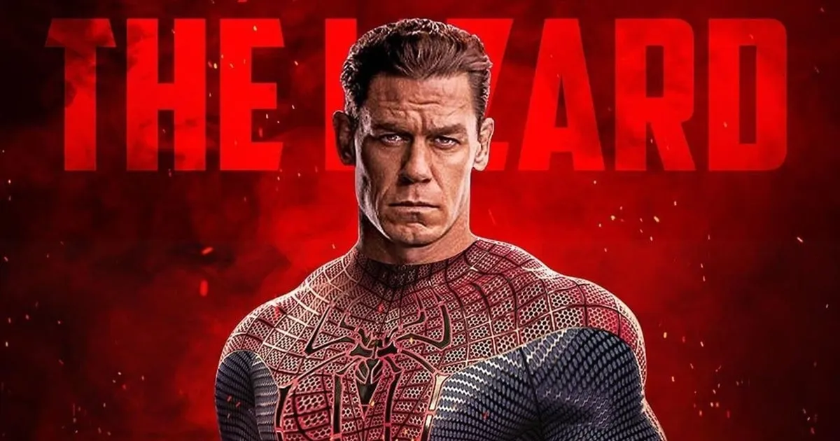 John Cena อาจเป็นคนข้ามจักรวาลต่อย The Lizard หน้าสั่นในโปสเตอร์แฟนเมดของ Spider-Man: No Way Home