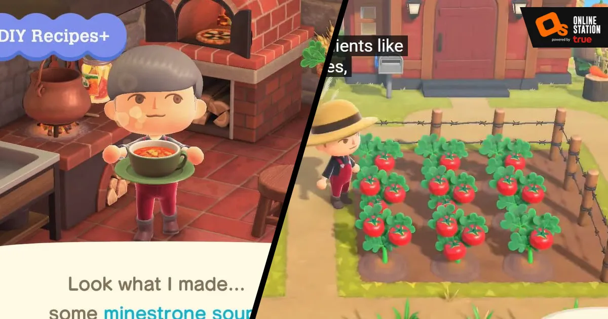 Animal Crossing: New Horizons อัปเดตใหม่ล่าสุดพร้อมระบบปลูกผักและทำอาหาร