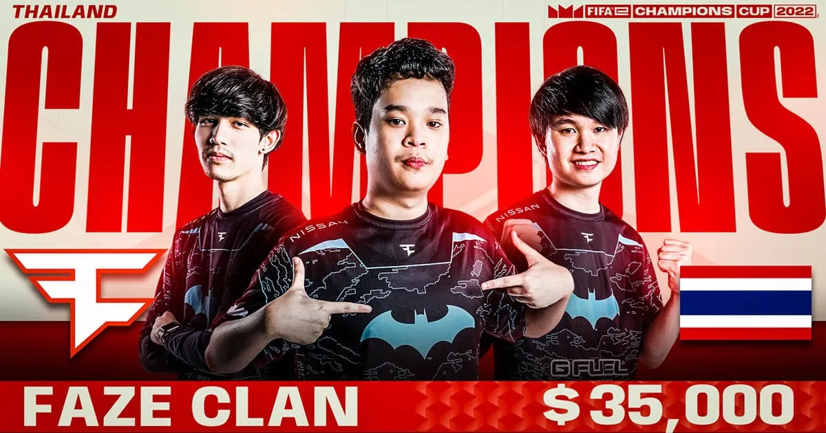 FaZe Clan ตัวแทนประเทศไทย คว้าแชมป์ FeChc 2022 รับเงินรางวัลกว่า 1 ล้านบาท!!