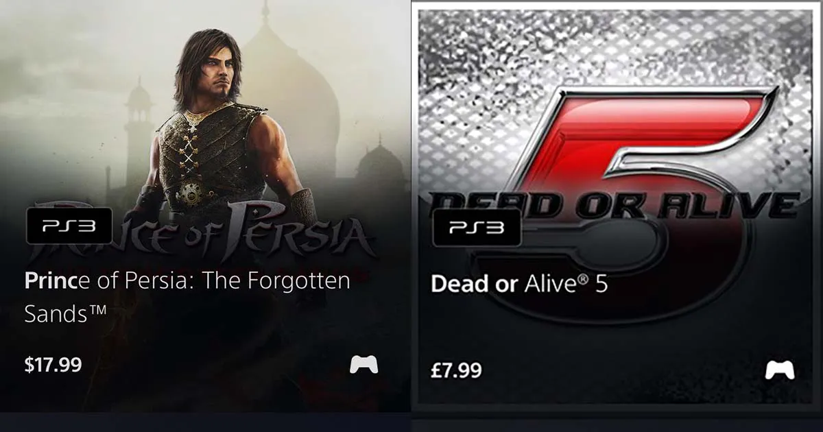 ชาวเน็ตพบเกม PS3 บางส่วนเริ่มทยอยวางจำหน่ายบน PS Store ของ PS5 แล้ว