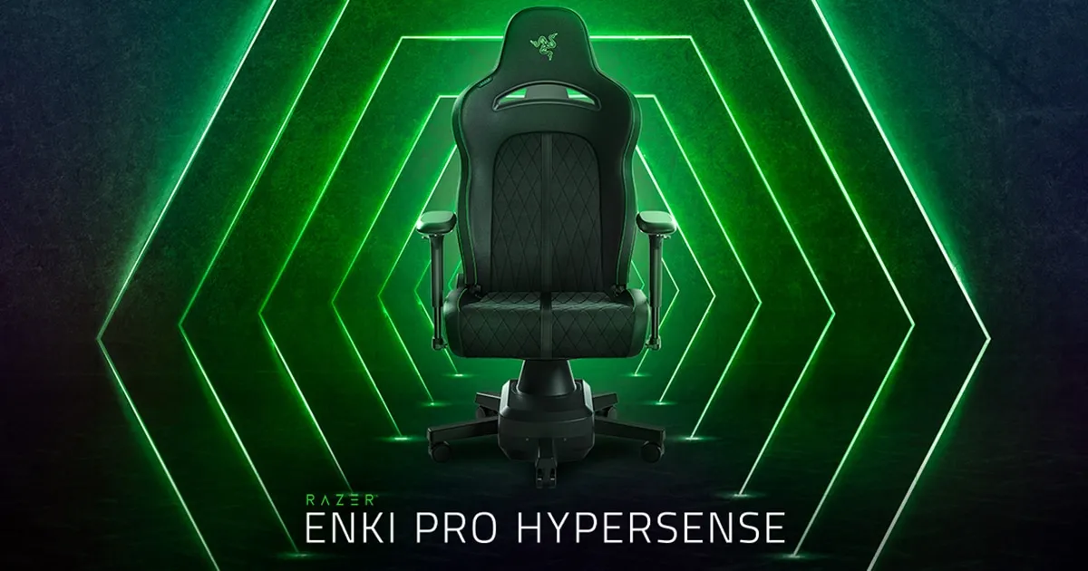 Razer Enki Pro HyperSense มิติใหม่ของเก้าอี้เกมมิ่งที่มาพร้อมระบบสั่นไหวในขณะเล่นเกม