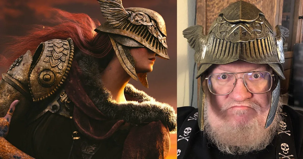 ลุง George R. R. Martin ฉลองการวางจำหน่ายเกม Elden Ring ด้วยการแต่งคอสเพลย์เป็น Malenia บอสในเกม