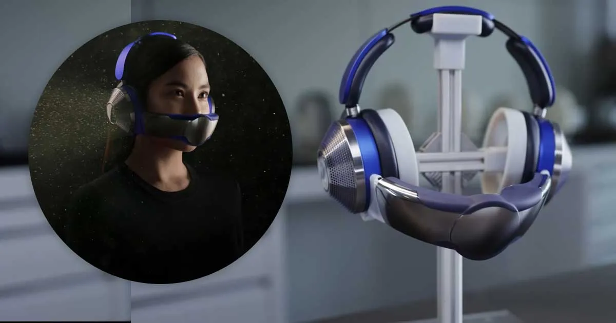 Dyson เปิดตัวหน้ากากกรองอากาศดีไซน์ล้ำยุค ที่ฟิวชั่นคู่กับเฮดโฟน