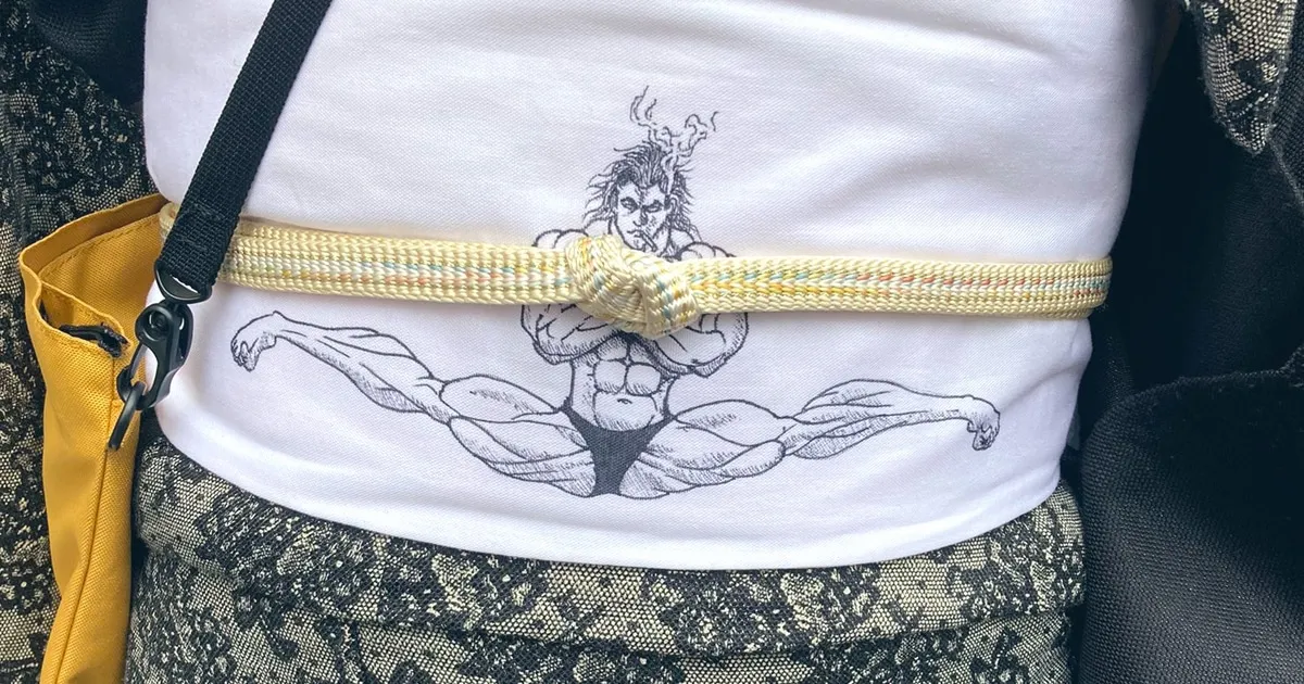 ชาวญี่ปุ่นทำผ้าคาดกิโมโนลาย Baki สุดงาม เพื่อไปชมงานนิทรรศการ Baki!