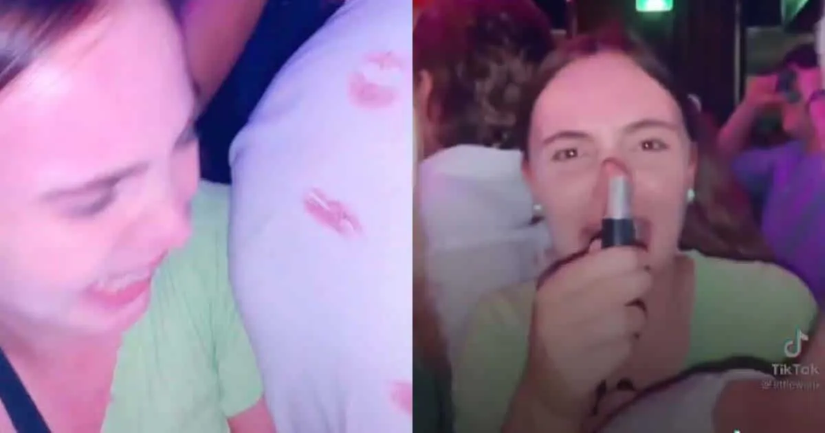 สาว TikTok เจอวิพากษ์หนัก จากคลิป Prank ไล่จูบเสื้อผู้ชายที่เธอไม่รู้จักในบาร์
