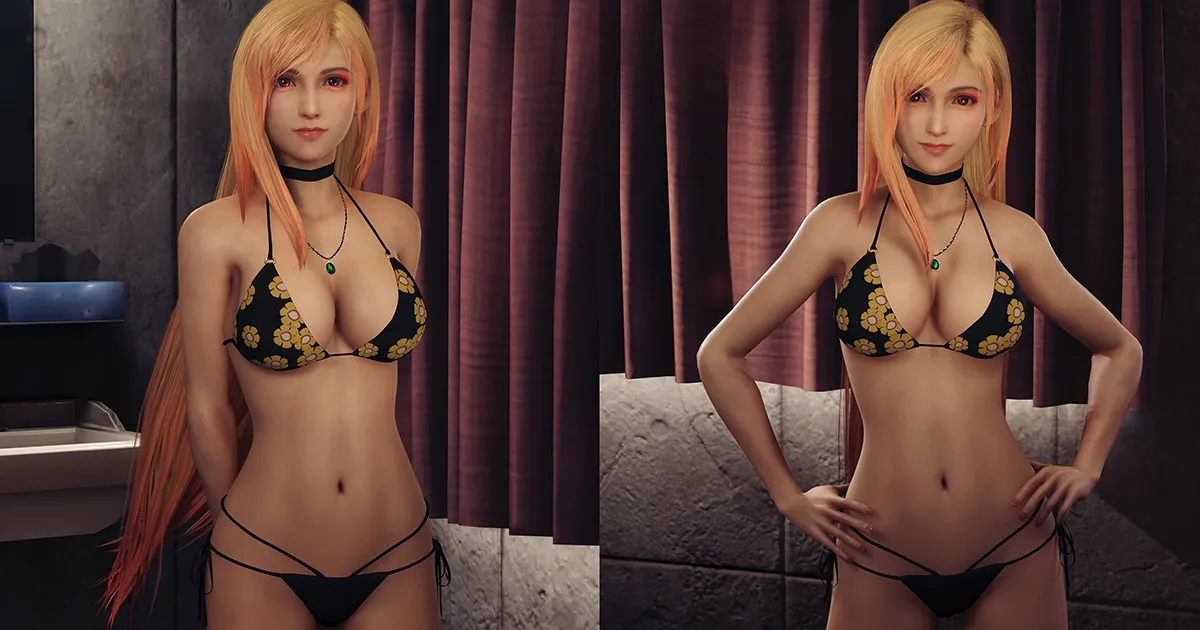 เมื่อนักม็อดมือดีเปลี่ยน Tifa จากเกม Final Fantasy VII ให้ใส่ชุดบิกินี่ของน้องมารินจากอนิเมะ My Dress-Up Darling