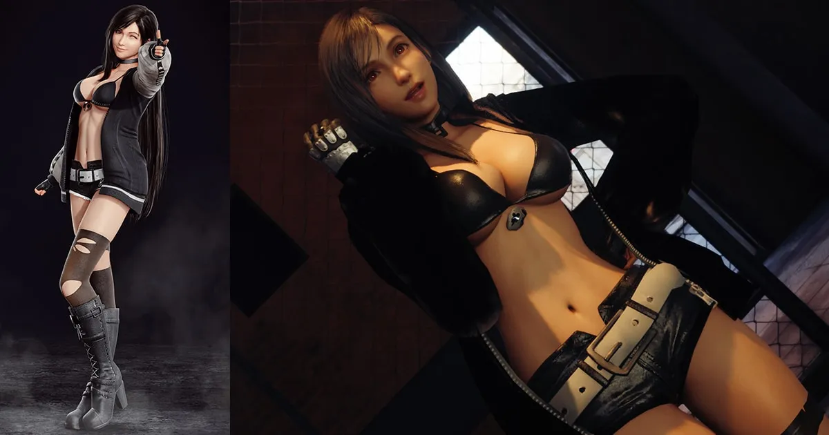 นักม็อดมือดีเปลี่ยน Tifa จาก Final Fantasy VII Remake ให้ใส่ชุดสุดเซ็กซี่ของเกม Dead or Alive 6