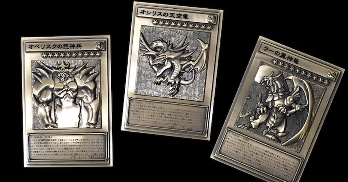 Yu-Gi-Oh! ออกสินค้าการ์ดโลหะพิมพ์นูนเหล่า 3 เทพแห่งอียิปต์!