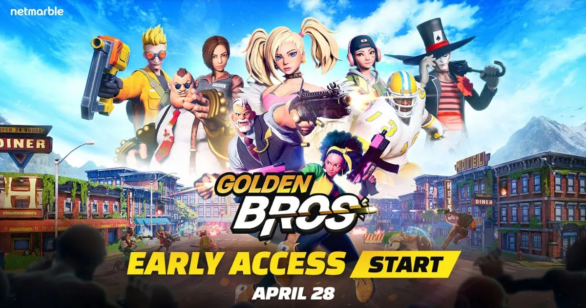เน็ตมาร์เบิ้ลฉลองการเปิดตัว Early Access และกิจกรรม Presale สำหรับเกมยิงแนว Casual อย่าง ‘Golden Bros’ !