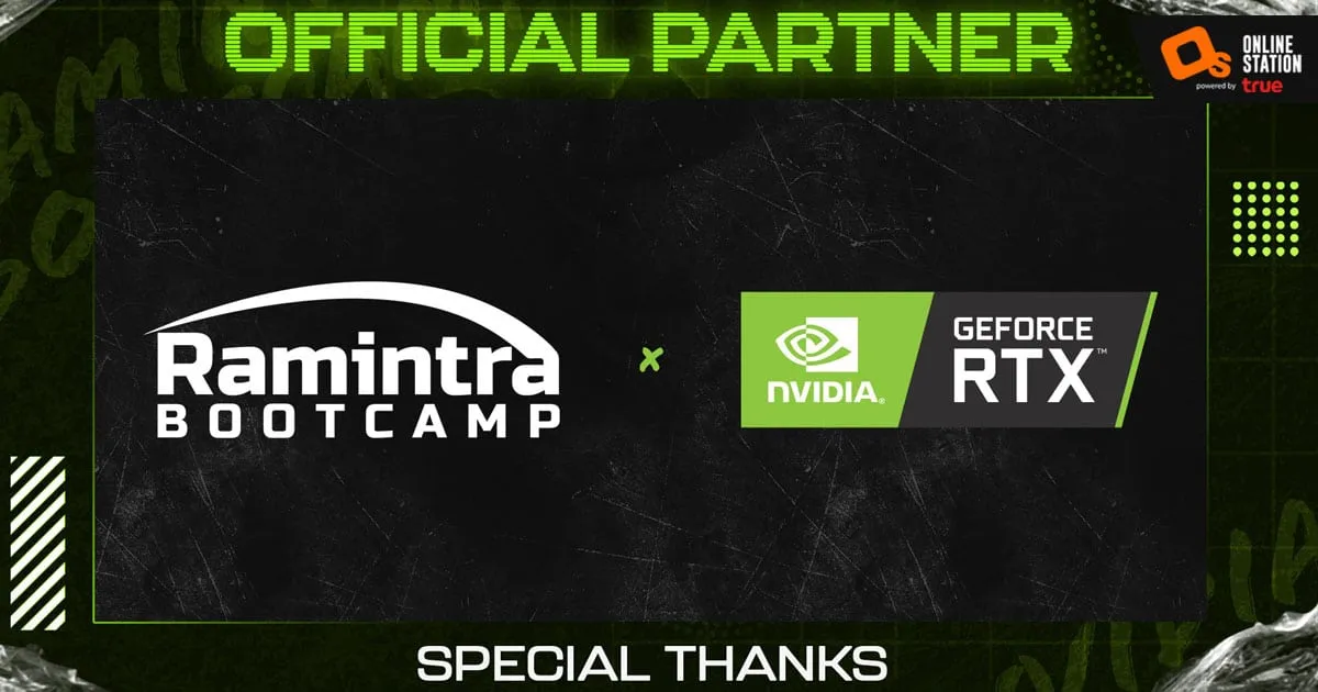 NVIDIA จับมือ RAMRINTA BOOTCAMP พร้อมหนุนวงการ E-SPORT ไทย ร่วมพัฒนา BOOTCAMP สำหรับนักกีฬาอีสปอร์ตอาชีพแบบครบวงจร