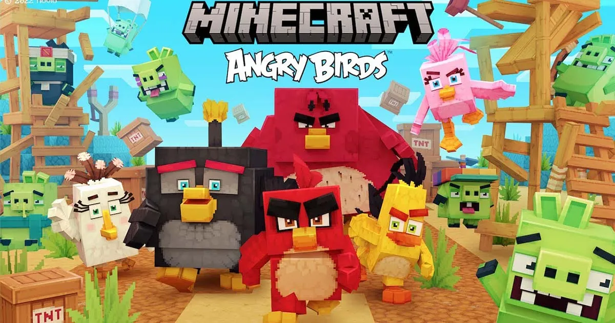 Angry Birds โผล่เป็น DLC ภายในเกม Minecraft เริ่มจำหน่ายแล้วตั้งแต่วันนี้