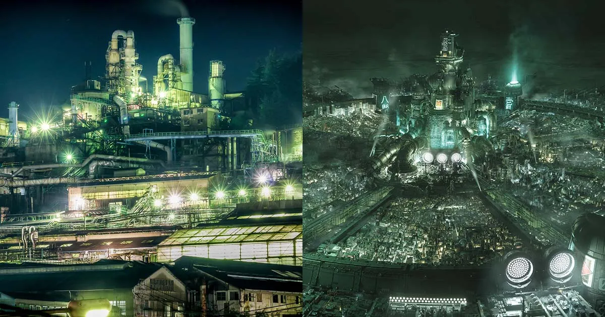 แฟนเกม FF7 Remake พบย่านโรงงานในญี่ปุ่นดูคล้ายกับโลเคชั่นเมือง Midgar