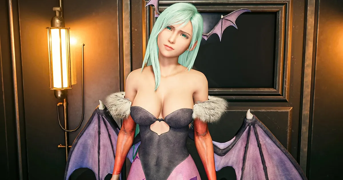 จะเป็นอย่างไรเมื่อนักม็อดมือดีเปลี่ยน Tifa จาก Final Fantasy VII Remake ให้ใส่ชุด Morrigan ปีศาจสาวสุดเซ็กซี่