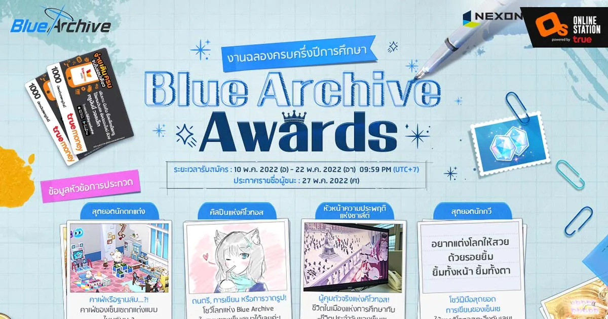 งานประกวด “Blue Archive Awards” เริ่มขึ้นแล้ว!
