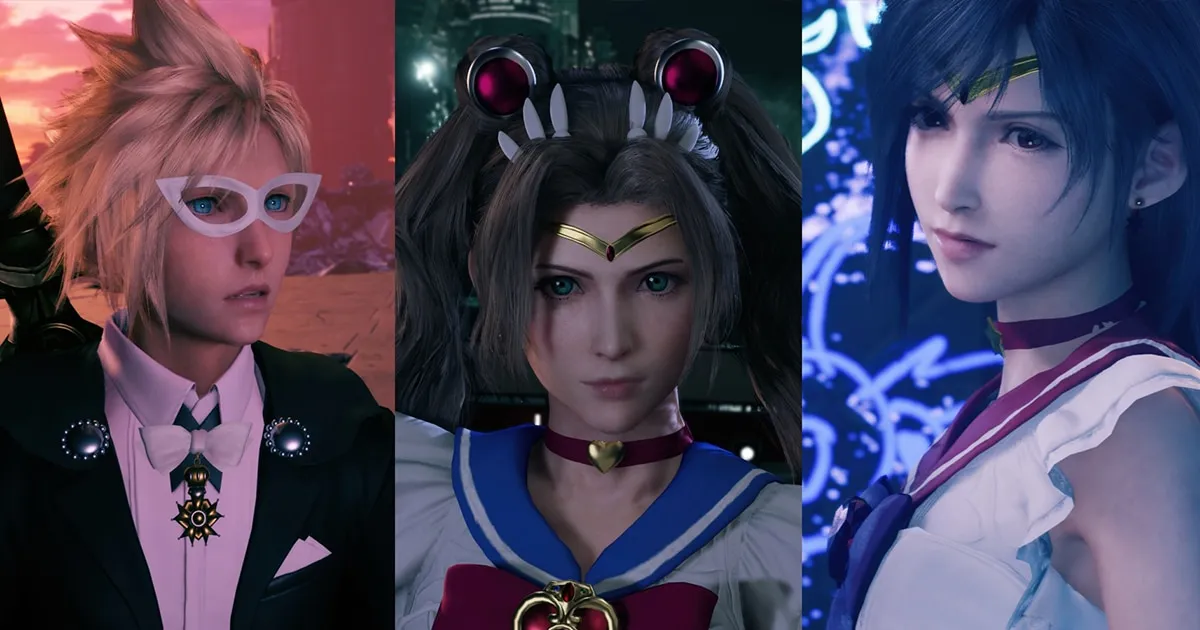ม็อดใหม่ที่จะทำให้ตัวละครเอกในเกม Final Fantasy VII Remake สวมชุดจากการ์ตูน Sailor Moon