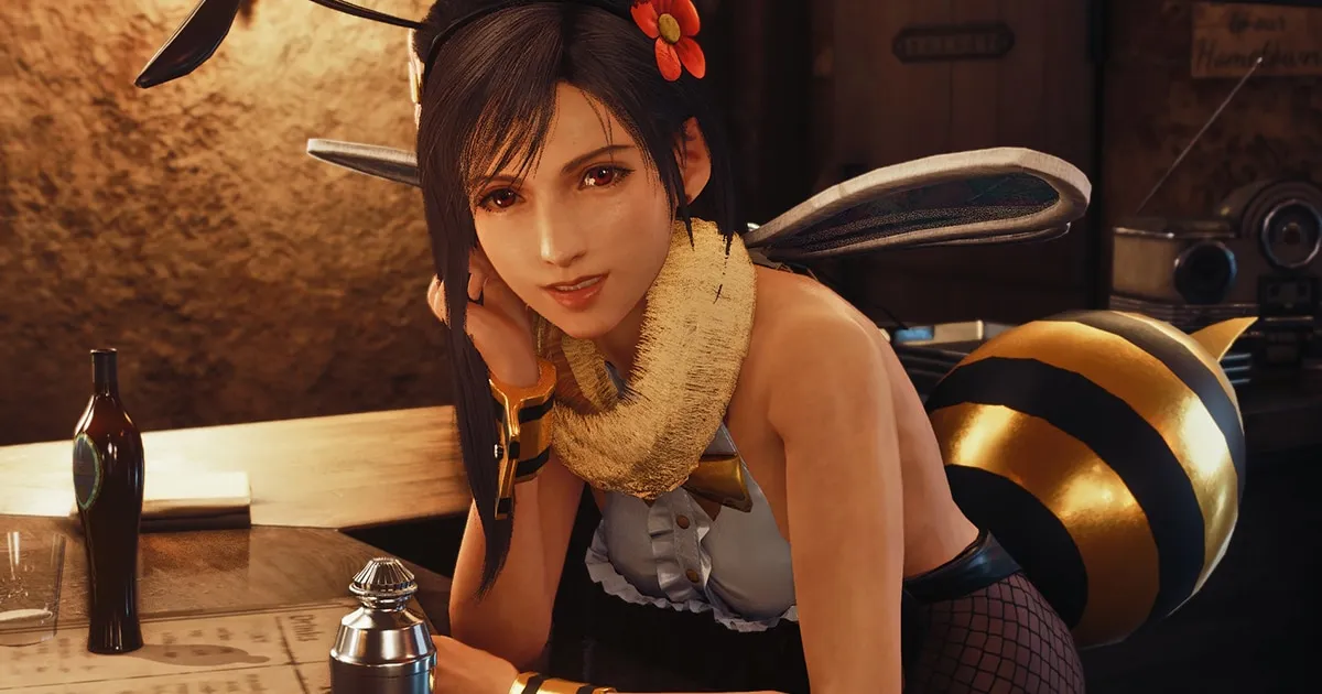 ม็อดใหม่ที่จะทำให้ตัวละครเอกในเกม Final Fantasy VII Remake สวมชุดผึ้งน้อยสุดน่ารัก