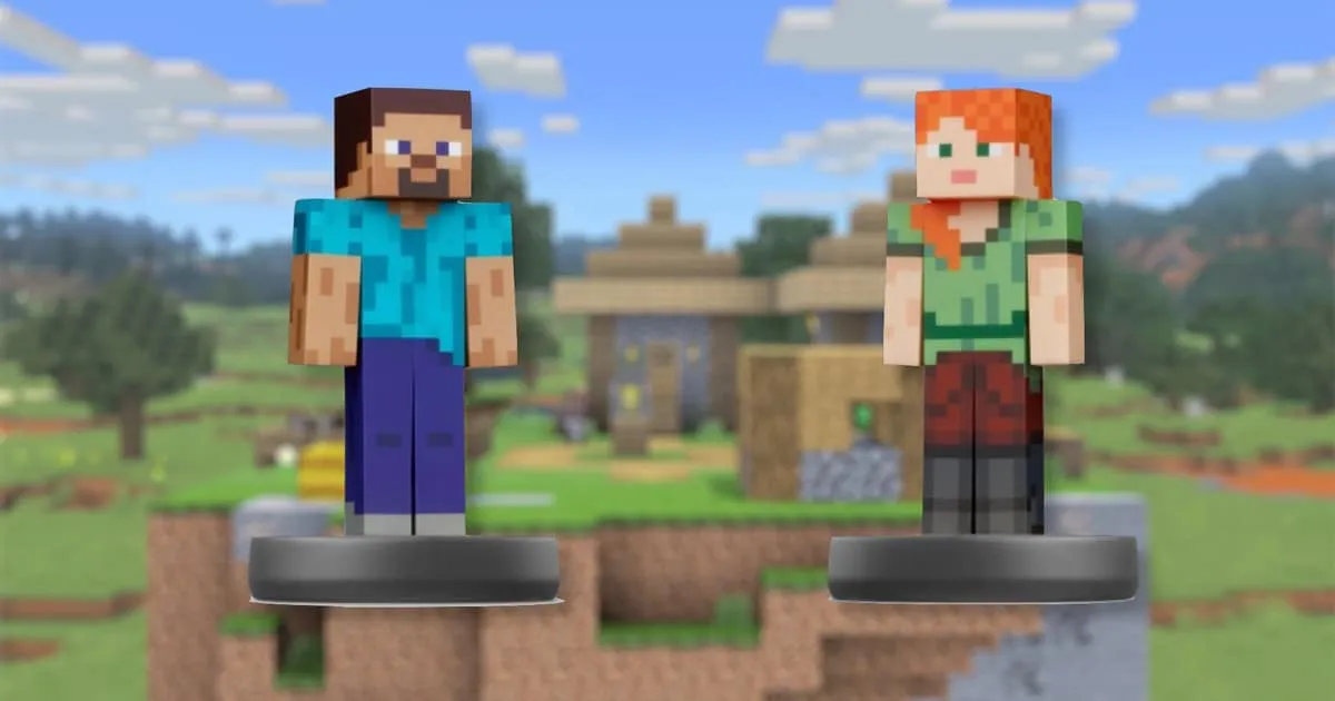 Amiibo ลายสตีฟกับอเล็กซ์จากเกม Minecraft ได้ฤกษ์วางขายเดือนกันยายนนี้