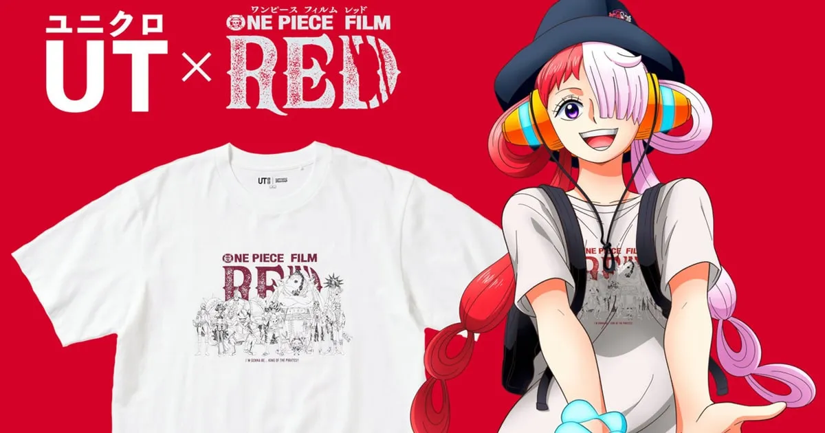 One Piece Film: Red ร่วมกับ Uniqlo ขายเสื้อ UT ลายพวกหมวกฟางและผมแดง