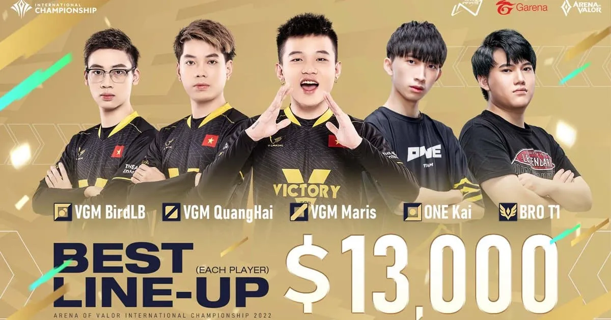V Gaming จากเวียดนามคว้าแชมป์การแข่งขัน RoV นานาชาติ Arena of Valor International Championship (AIC) 2022