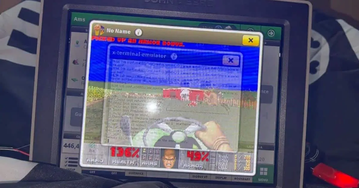 นักม็อดต่างแดน โชว์ดัดแปลงให้เกม DOOM รันบนจอของรถแทร็คเตอร์ได้แล้ว