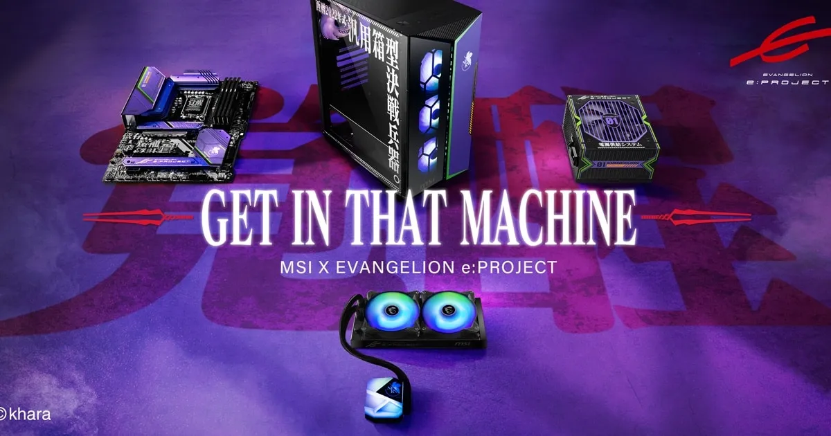 MSI ขอแนะนำคอลเลคชั่นพิเศษ MSI X EVANGELION e: PROJECT - GET IN THAT MACHINE วางจำหน่ายแล้ววันนี้!