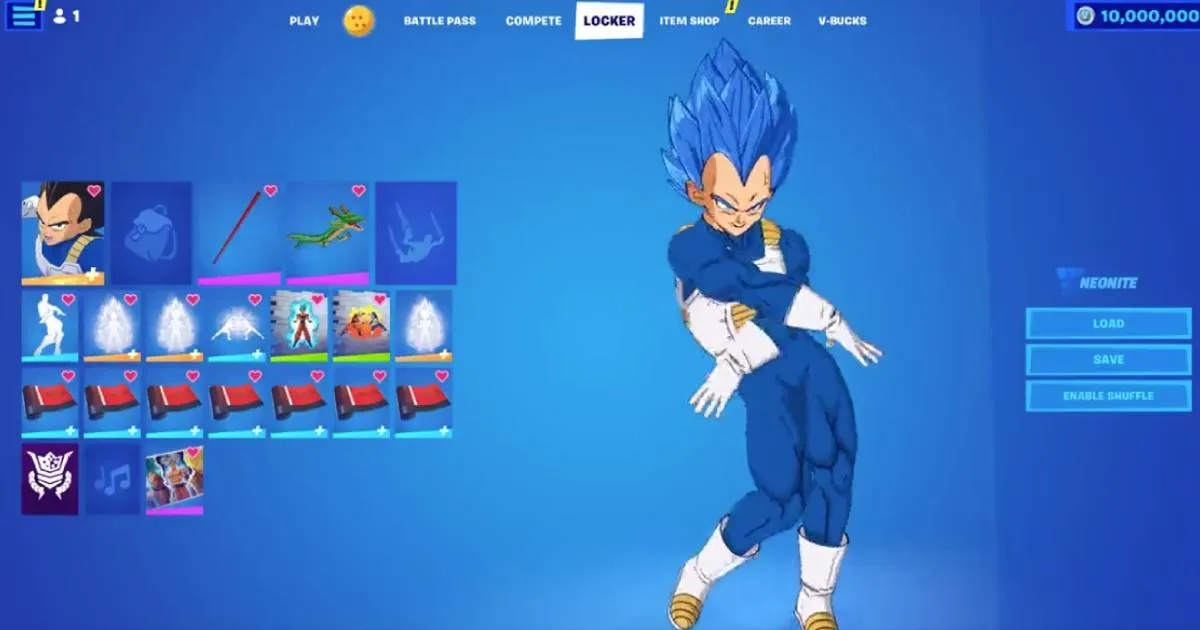 พาชมเบจิต้าแดนซ์กระจายในอีเวนต์ Dragon Ball x Fortnite