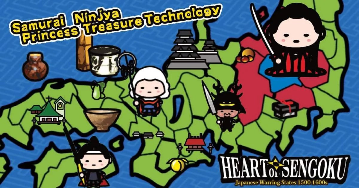 Heart of Sengoku เกมวางแผนยุคเซ็นโกคุกราฟิกสุดน่ารักปล่อยให้เล่นทั้ง iOS และ Android แล้ว